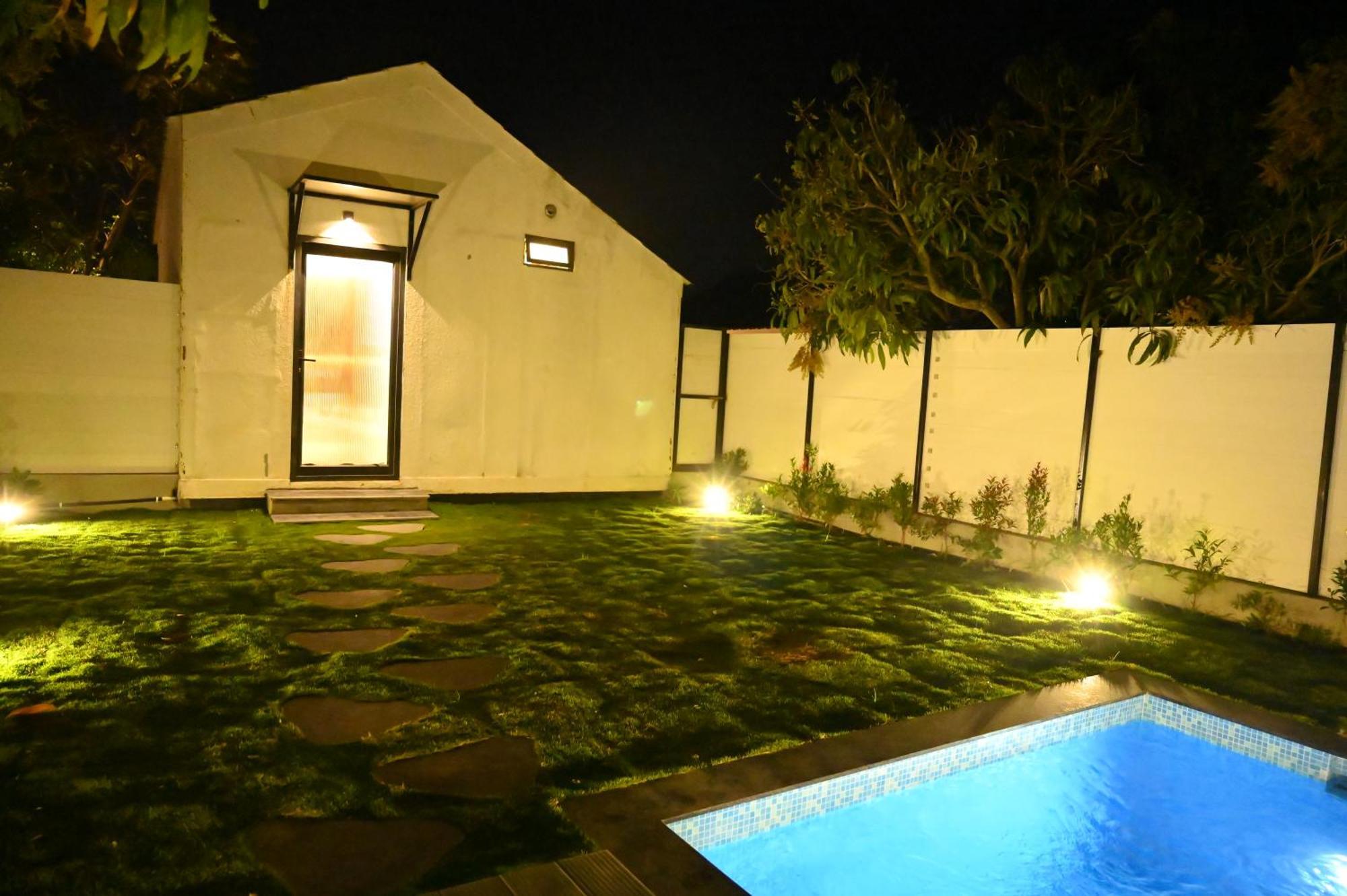 Aura Farms - Private Pool Cottages Rāmanagaram Exterior foto